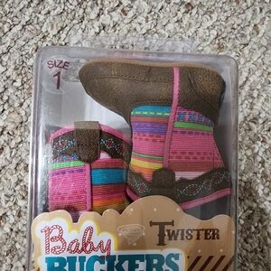 Twister Baby Buckers Colorful Striped Boots